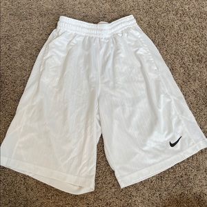 Nike dri-fit white shorts